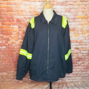 Vintage Cintas High Visibility Reflective Jacket Work Jacket